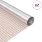 Preview: Selbstklebende Spiegel-Folie 60 x 200 cm 2 Stk. Silber PET