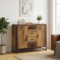 Preview: ARDEBO.de - Sideboard Altholz 92 x 35 x 76 cm Holzwerkstoff