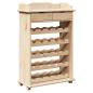 Preview: Weinregal Natur 58 x 28 x 90 cm Massives Kiefernholz