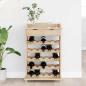 Preview: Weinregal Natur 58 x 28 x 90 cm Massives Kiefernholz