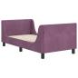 Preview: Kinderbettgestell mit Kopfteil Lila 80 x 160 cm Samt