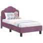 Preview: Kinderbettgestell mit Kopfteil Lila 70 x 140 cm Samt