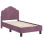 Preview: Kinderbettgestell mit Kopfteil Lila 70 x 140 cm Samt