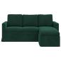 Preview: Sofa Dunkelgr?n 178 x 134 x 80 cm Samt