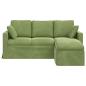 Preview: Sofa Hellgrün 178 x 134 x 80 cm Samt