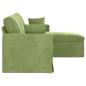 Preview: Sofa Hellgrün 178 x 134 x 80 cm Samt