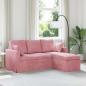 Preview: ARDEBO.de - Sofa Rosa 178 x 134 x 80 cm Samt