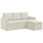 Preview: Sofa Creme 178 x 134 x 80 cm Samt