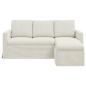 Preview: Sofa Creme 178 x 134 x 80 cm Samt