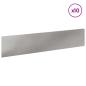 Preview: Rasenkante 10 stk. 100 x 22 cm Stahl Silber