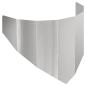 Preview: Raseneinfassung 100 x 45 cm Stahl Silber