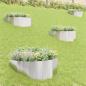 Preview: ARDEBO.de - Raseneinfassung 4 stk. 100 x 45 cm Stahl Silber