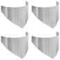 Preview: Raseneinfassung 4 stk. 100 x 45 cm Stahl Silber