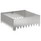 Preview: Raseneinfassung 60 x 60 x 20 cm Stahl Silber