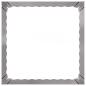 Preview: Raseneinfassung 60 x 60 x 35 cm Stahl Silber