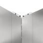 Preview: Raseneinfassung 60 x 60 x 35 cm Stahl Silber