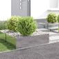 Preview: ARDEBO.de - Raseneinfassung 4 stk. 100 x 60 x 35 cm Stahl Silber