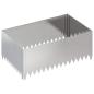 Preview: Raseneinfassung 4 stk. 100 x 60 x 35 cm Stahl Silber