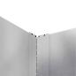 Preview: Raseneinfassung 100 x 100 x 35 cm Stahl Silber