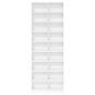 Preview: CD Regal Weiß 65 x 23,5 x 175 cm Holzwerkstoff