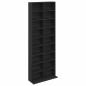 Preview: CD Regal Schwarze Eiche 65 x 23,5 x 175 cm Holzwerkstoff