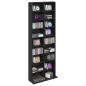 Preview: CD Regal Schwarze Eiche 65 x 23,5 x 175 cm Holzwerkstoff