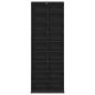 Preview: CD Regal Schwarze Eiche 65 x 23,5 x 175 cm Holzwerkstoff