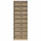 Preview: CD Regal Sonoma-Eiche 65 x 23,5 x 175 cm Holzwerkstoff