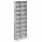 Preview: CD Regal Betongrau 65 x 23,5 x 175 cm Holzwerkstoff