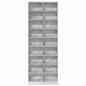 Preview: CD Regal Betongrau 65 x 23,5 x 175 cm Holzwerkstoff