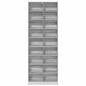 Preview: CD Regal Sonoma-Grau 65 x 23,5 x 175 cm Holzwerkstoff