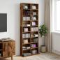 Preview: ARDEBO.de - CD Regal Eichenholz 65 x 23,5 x 175 cm Holzwerkstoff