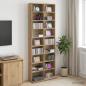 Preview: ARDEBO.de - CD Regal Artisan-Eiche 65 x 23,5 x 175 cm Holzwerkstoff
