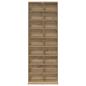 Preview: CD Regal Artisan-Eiche 65 x 23,5 x 175 cm Holzwerkstoff