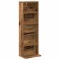 Preview: CD Regal Altholz 33 x 23,5 x 97,5 cm Holzwerkstoff