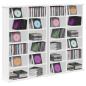 Preview: CD Regal 2 Stk. Wei? 60 x 17 x 92 cm Holzwerkstoff