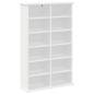 Preview: CD Regal 2 Stk. Wei? 60 x 17 x 92 cm Holzwerkstoff