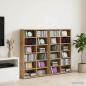Preview: ARDEBO.de - CD Regal 2 Stk. Artisan-Eiche 60 x 17 x 92 cm Holzwerkstoff