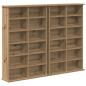 Preview: CD Regal 2 Stk. Artisan-Eiche 60 x 17 x 92 cm Holzwerkstoff