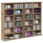 Preview: CD Regal 2 Stk. Artisan-Eiche 60 x 17 x 92 cm Holzwerkstoff