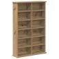 Preview: CD Regal 2 Stk. Artisan-Eiche 60 x 17 x 92 cm Holzwerkstoff