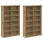 Preview: CD Regal 2 Stk. Artisan-Eiche 60 x 17 x 92 cm Holzwerkstoff