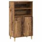 Preview: Highboard Eichenholz 60 x 36 x 110 cm Holzwerkstoff