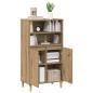 Preview: Highboard Artisan-Eiche 60 x 36 x 110 cm Holzwerkstoff