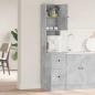 Preview: Küchenschrank Grau 35 x 50 x 180 cm Holzwerkstoff