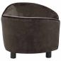 Preview: Hundesofa Braun 69x49x40 cm Plüsch