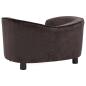 Preview: Hundesofa Braun 69x49x40 cm Plüsch