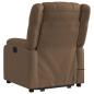 Preview: Massagesessel mit Aufstehhilfe Braun Stoff