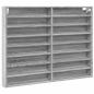 Preview: Vitrinenschrank Grau Sonoma 100x8,5x75 cm Holzwerkstoff