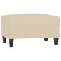 Preview: 4-tlg. Sofagarnitur mit Kissen Creme Stoff
